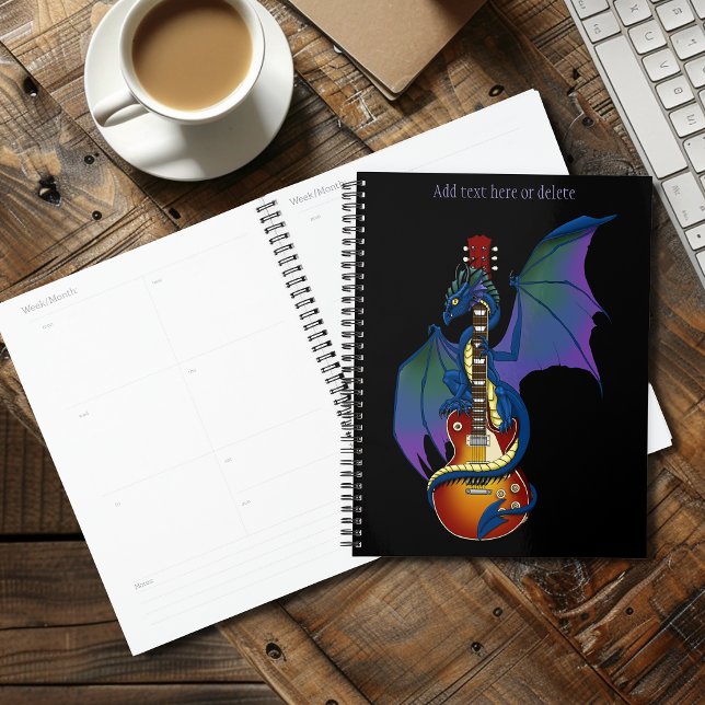 Agenda Blue Dragon Sunburst Guitar Music (Criador carregado)
