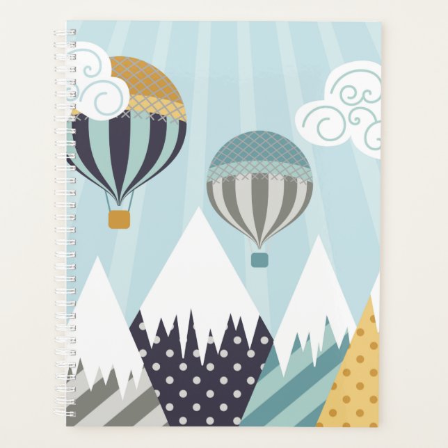 Agenda Blue Hot Air Balloons (Frente)