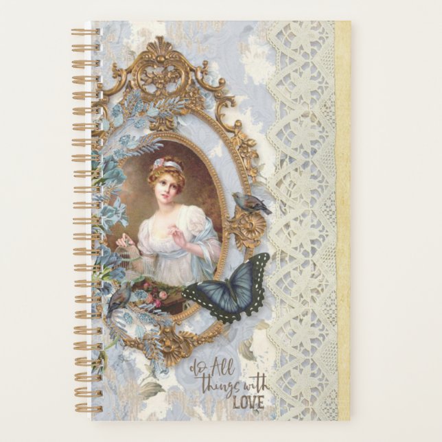 Agenda Blue Victorian Planner (Frente)