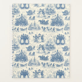 Agenda Blue Winter Toile Chinoiserie
