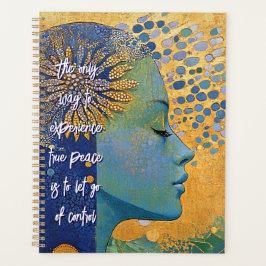 Agenda Blue Woman Let Go Of Control Planner