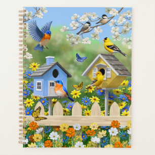 Agenda Bluebird Goldfinches Birdhouses Fllower Garden