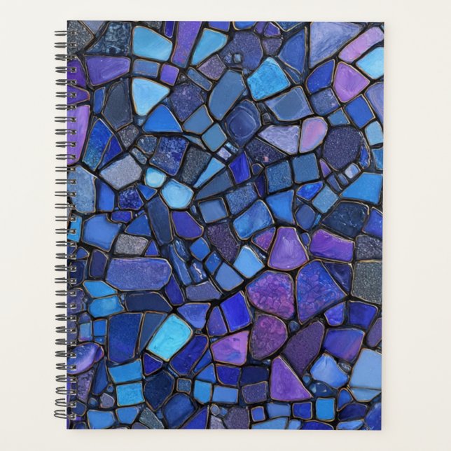 Agenda BluePurpleMosaicTile (Frente)