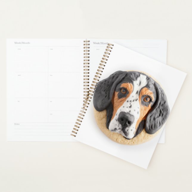 Agenda Bluetick Coonhound Dog 3D inspirado (Exibição)