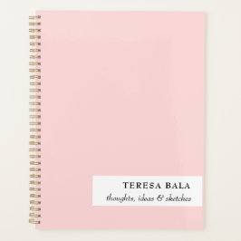Agenda Blush Pink Minimalist 2026 Design