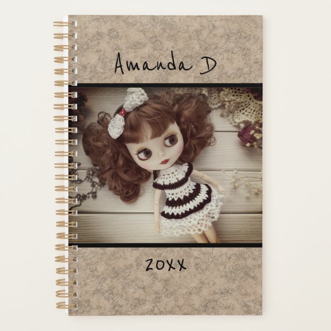 Agenda Blythe boneco vintage personalize o design retrógr (Frente)