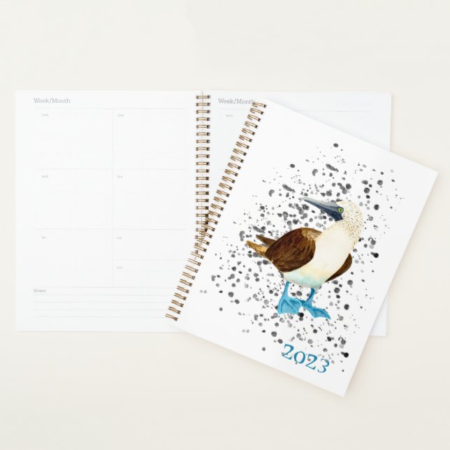 Agenda Bobbie Planner de Pássaro Azul (Exibição)