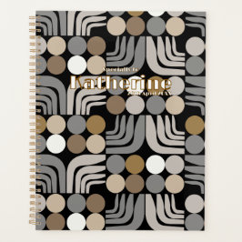 Agenda Bohemian Preto Cinza