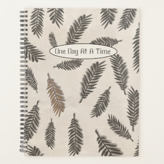 Agenda Boho Beige Vintage Botânico Um Dia De Cada Vez