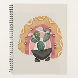 Agenda Boho Cactus Rainbow: Vibes Vibrantes Do Deserto