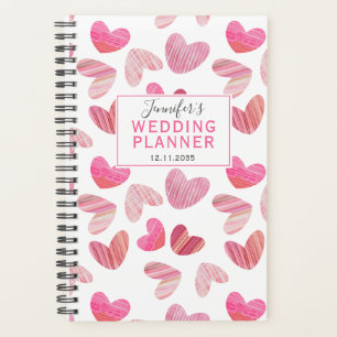 Agenda Boho Cor-de-Rosa Por Todo O Planner De Casamento D