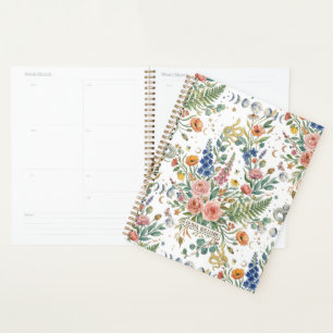 Agenda Boho Floral Celestial Lua & Cobras Botânico