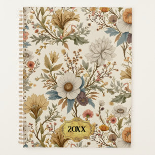 Agenda Boho Floral em Beige