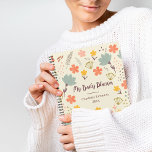 Agenda Boho Girly Personalised Daily Planner<br><div class="desc">Trendy Daily Planner com a ilustração de flores suaves e elegantes e coloridas pastel de Abi Isa Lee. Adicione seu nome ou iniciais ou texto & ano usando o menu personalizar.</div>