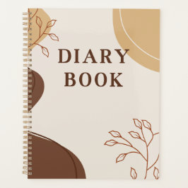 Agenda Boho-Minimalista Tons Terrosos & Arte de Linha Bot