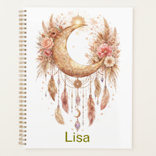 Agenda Boho Moon Vibração Mística