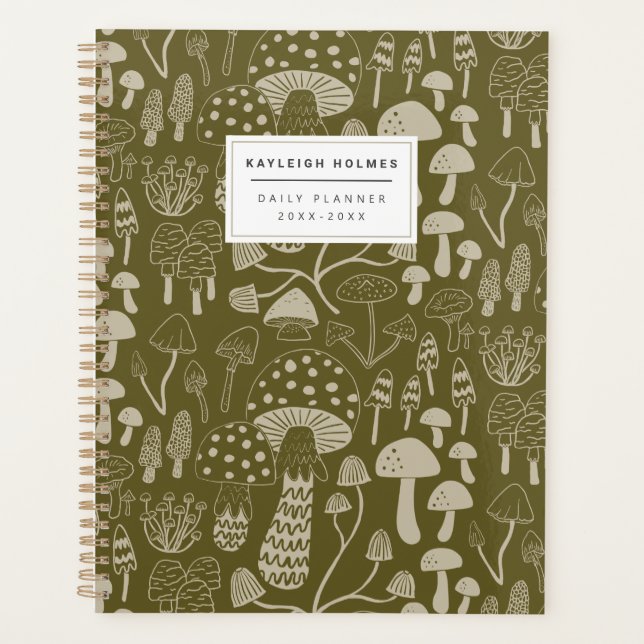 Agenda Boho Olive Mushroom (Frente)