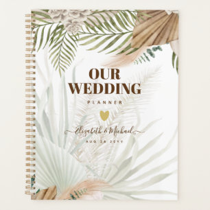 Agenda BoHO Pampas Grass Beige Green Terracotta Casamento