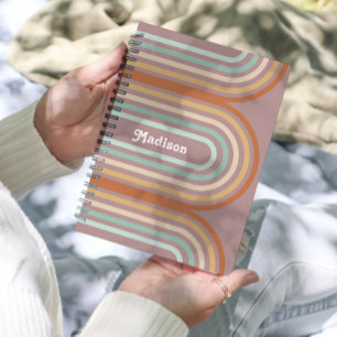 Agenda Boho Pastel Rainbow Mauve   Ordenador de 2024