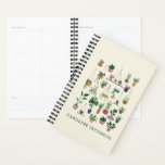 Agenda Boho Plant Lady Modern Family Monogrammed<br><div class="desc">Para a pessoa em sua vida que acredita que nunca se pode ter muitas plantas,  uma ilustração moderna ao estilo do boho de uma variedade de tipos de plantas interiores e exteriores,  incluindo as folhas da moda,  plantas penduradas,  samambaias,  bonsai,  plantas domésticas e muito mais.</div>