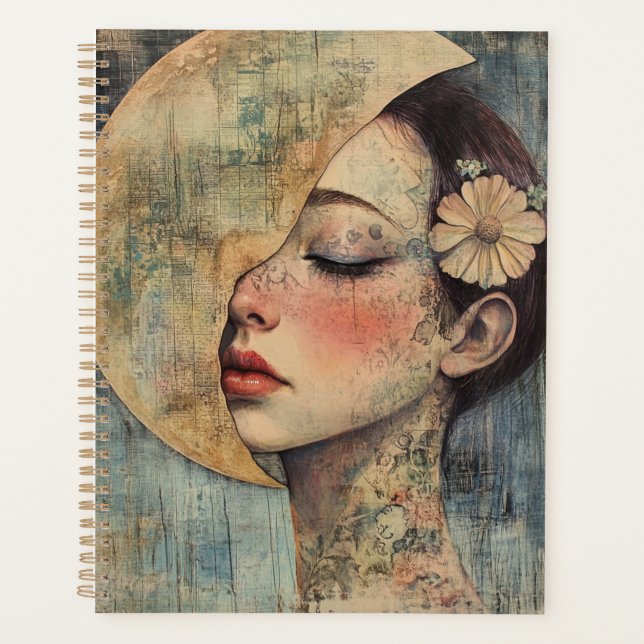Agenda Boho Vintage Woman e Half Moon (Frente)