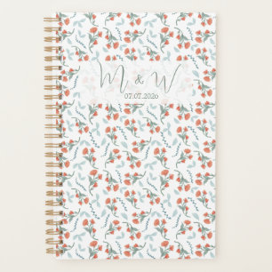 Agenda Boho Watercolor Floral Wedding Planner