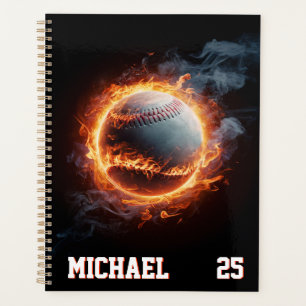 Agenda Bola de Beisebol com Número e Nome Personalizados 