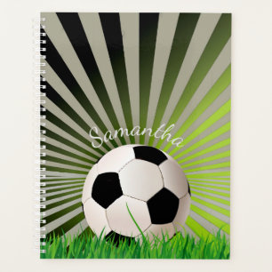 Agenda Bola de Futebol Semanal/Planejador Mensal