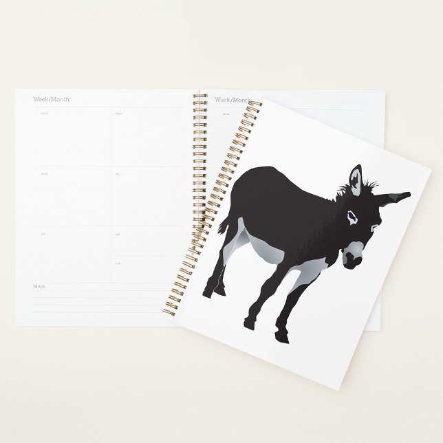 Agenda Bold Donkey Silhouette Animal (Criador carregado)