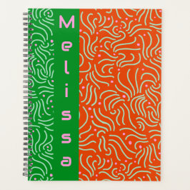 Agenda Bold moderno boho colorido