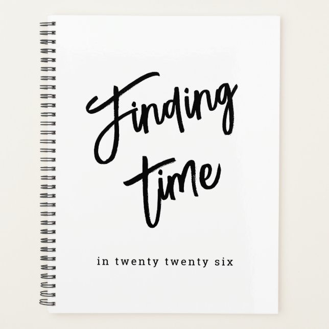 Agenda Bold Script Typography Black & White Custom Name (Frente)