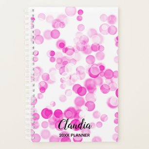 Agenda Bolhas cor-de-rosa Pontos de Efeito de Bokeh Per