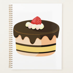 Agenda Bolo de Chocolate com Drip e Morango
