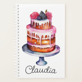 Agenda Bolo de rosas e Berries