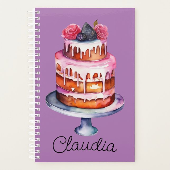 Agenda Bolo de rosas e Berries (Frente)