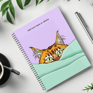 Agenda Bom Dia Laranja Gato Engraçado