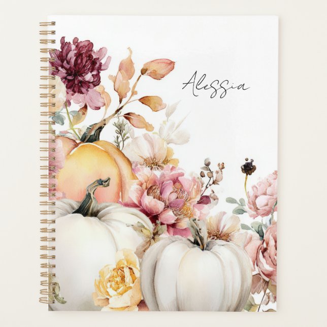 Agenda Bombas de outono e flores (Frente)