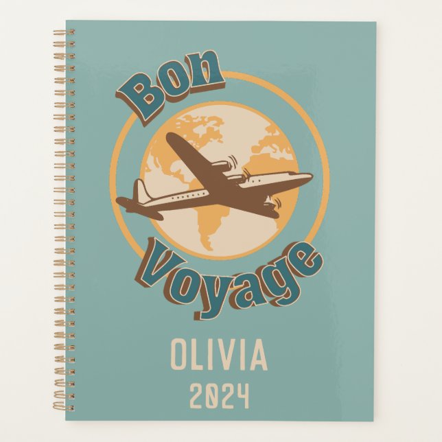 Agenda Bon Voyage Vamos do design do mundo (Frente)