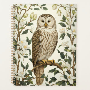 Agenda Bonita Coruja Ural E Magnólia Blossomas