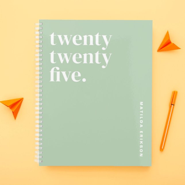 Agenda Bonita Girly Green 2025 (Criador carregado)