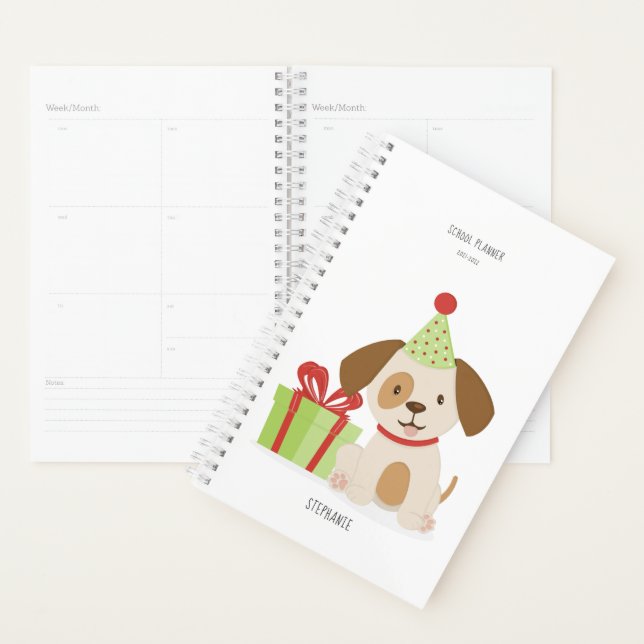 Agenda Bonito Aniversário do Puppy (Exibição)