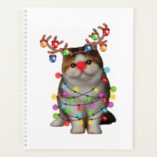 Agenda Bonito Exótico Gato de Ar Curto Engraçado Feriad