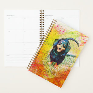 Agenda Bonito Feliz Cachorro Feliz