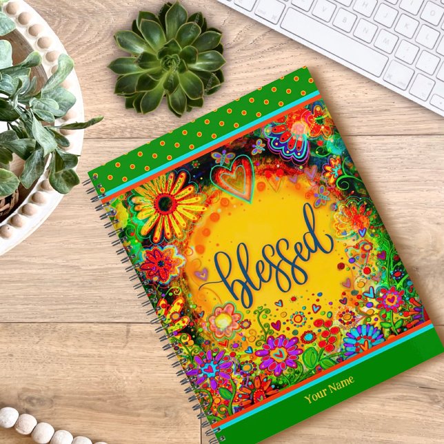 Agenda Bonito Floral Bênçãos Inspirivência Cheia (Criador carregado)