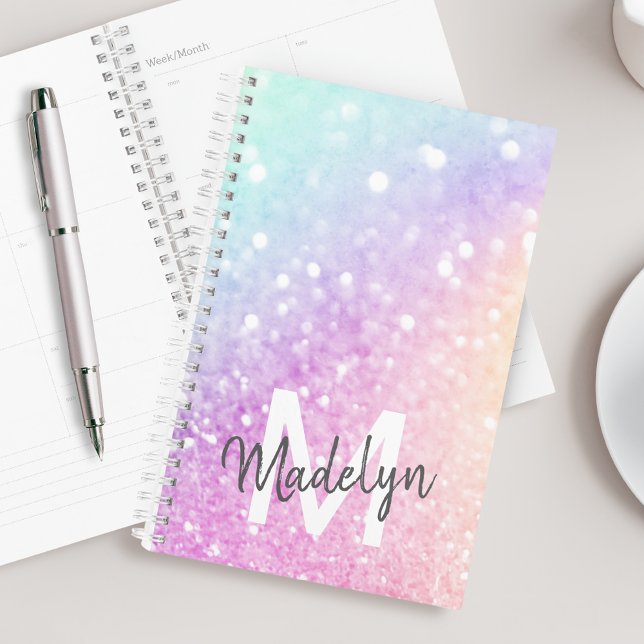 Agenda Bonito Holographic Glitter Girly Glamorosa (Criador carregado)