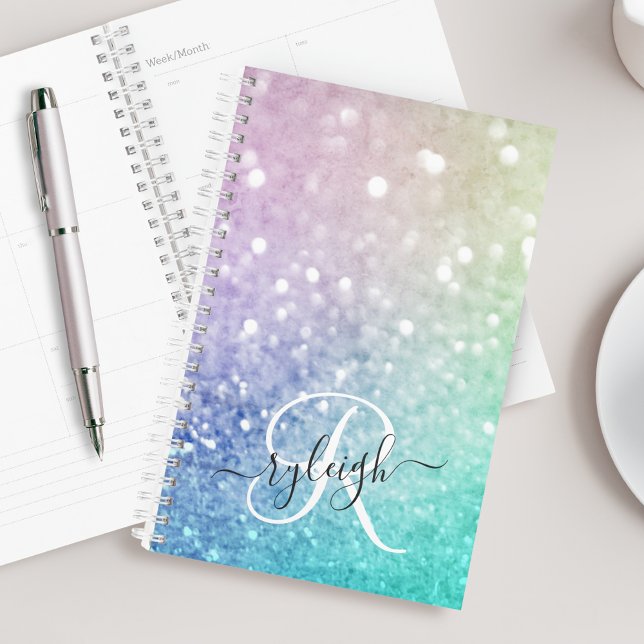 Agenda Bonito Holographic Glitter Girly Glamorosa (Criador carregado)