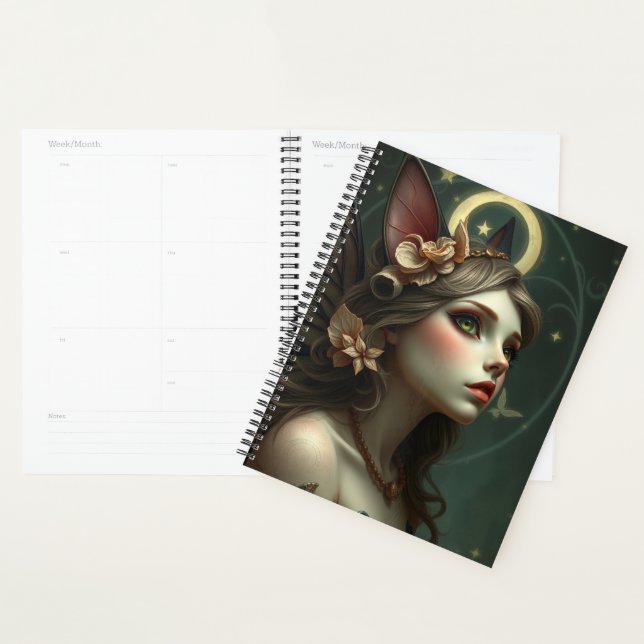 Agenda Bonito retrato de fada de gato (Exibição)