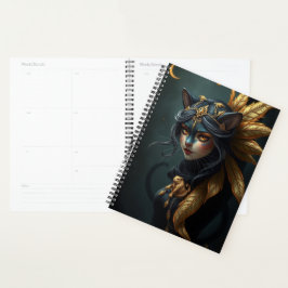 Agenda Bonito retrato de fada de gato