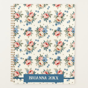 Agenda Bonito rosa e azul