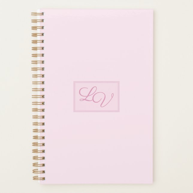 Agenda Bonito Rosa e Blush (Frente)